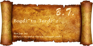 Bogáts Teréz névjegykártya
